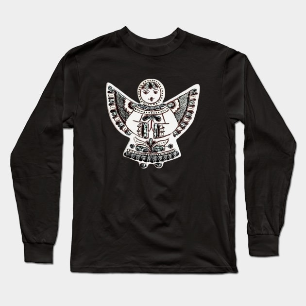 Ukraine christmas angel decor Long Sleeve T-Shirt by Gogodzy